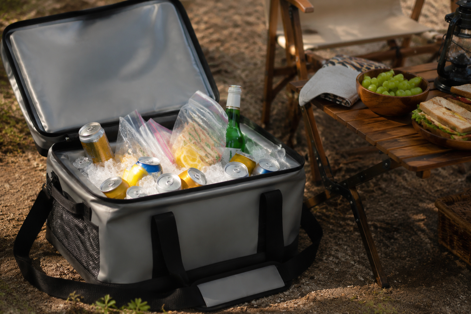 Soft Cooler Bag 30-can in an outdoor setting